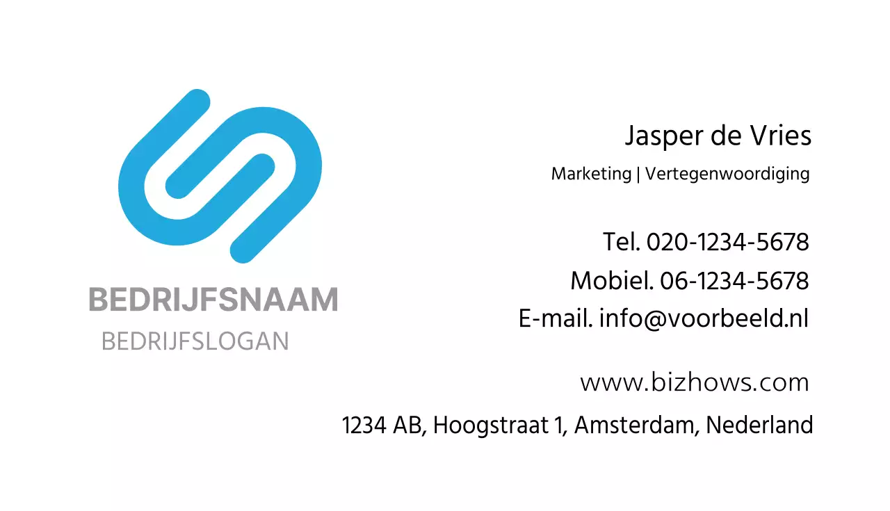 Zakelijke visitekaartjes
