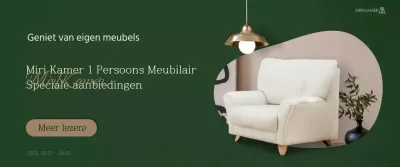 Bespaar op interieurs in groen en bruin