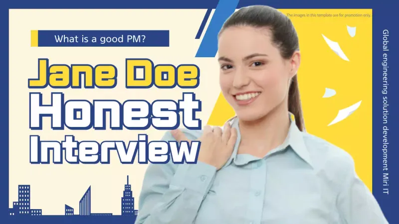 Blue Modern Interview Promotion YouTube Thumbnail