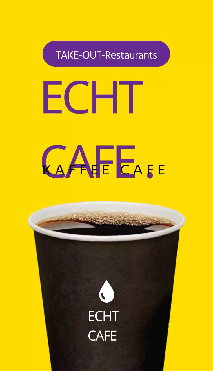 Cafe, Coupon-Visitenkarten