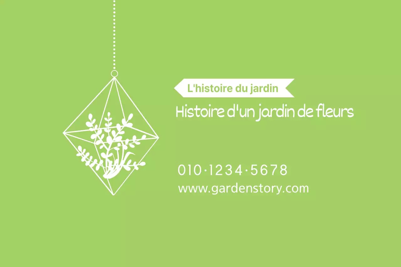 Histoire du jardin