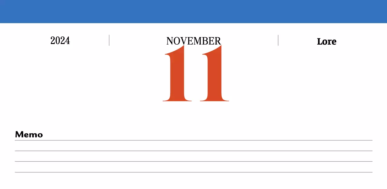 Retro concept nostalgiekalender in rood en blauw