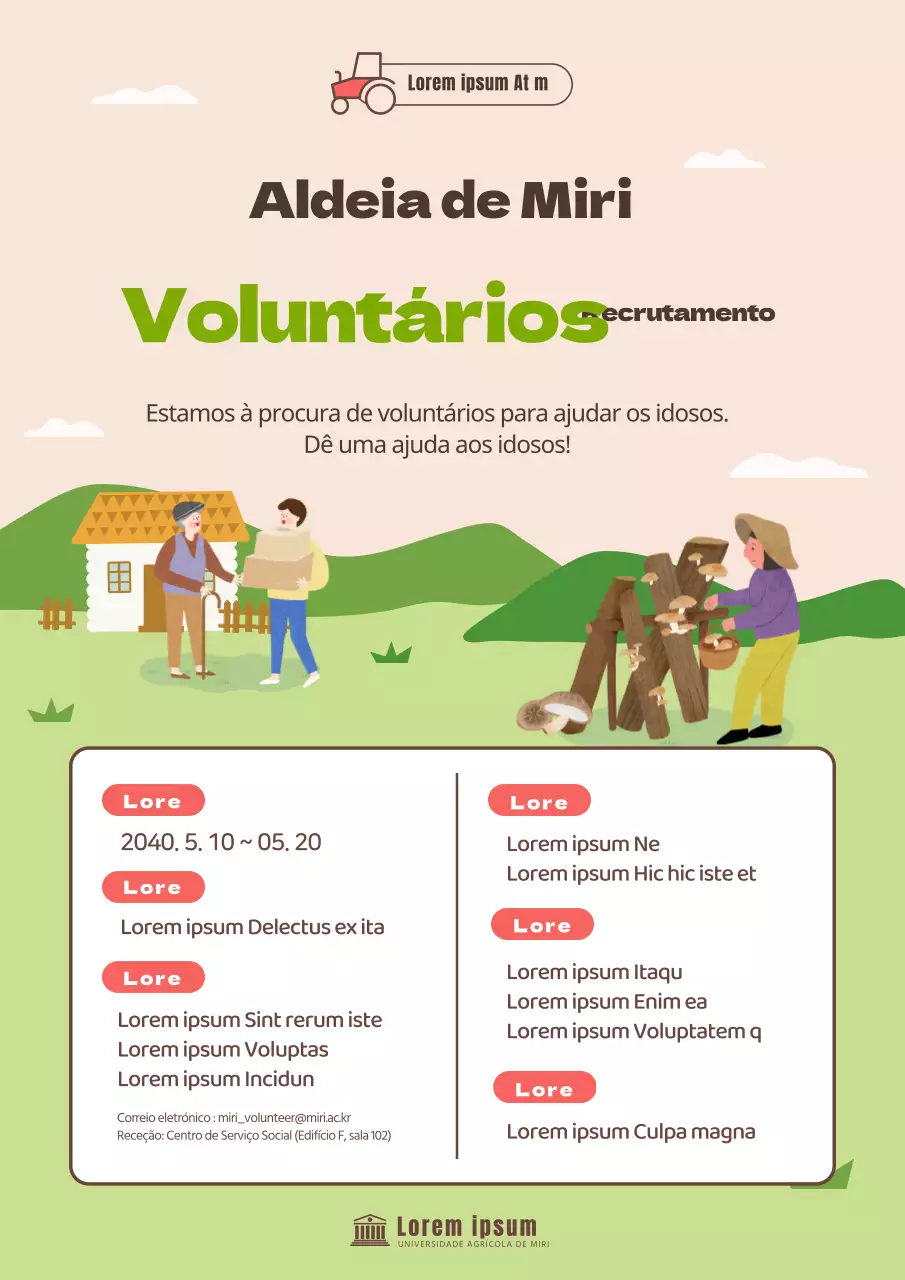 Convite à participação de voluntários para ilustrar as cores chartreuse e verde-limão