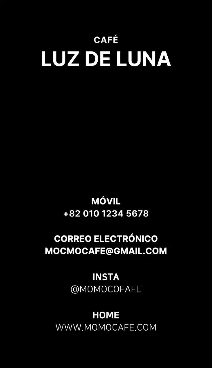 Café Ilustración Café simple ilustración tarjeta de visita para cafetería