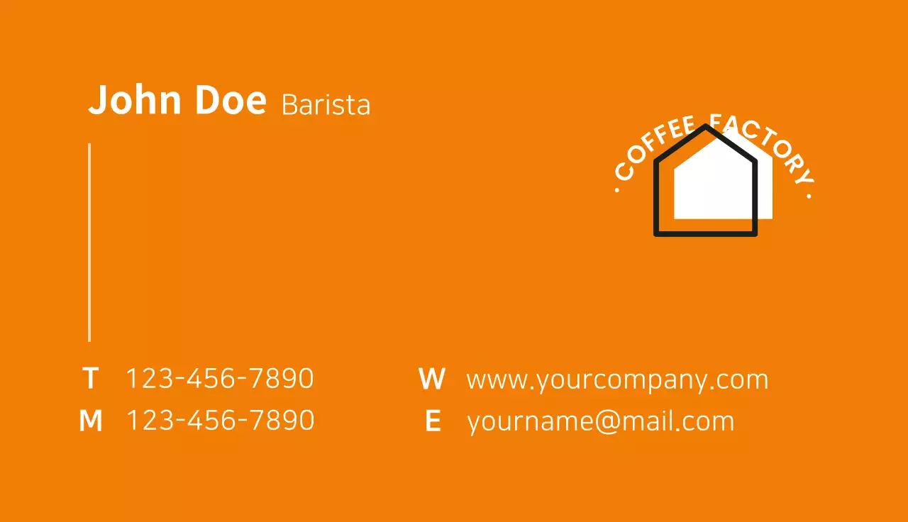 Barista cafe business cards