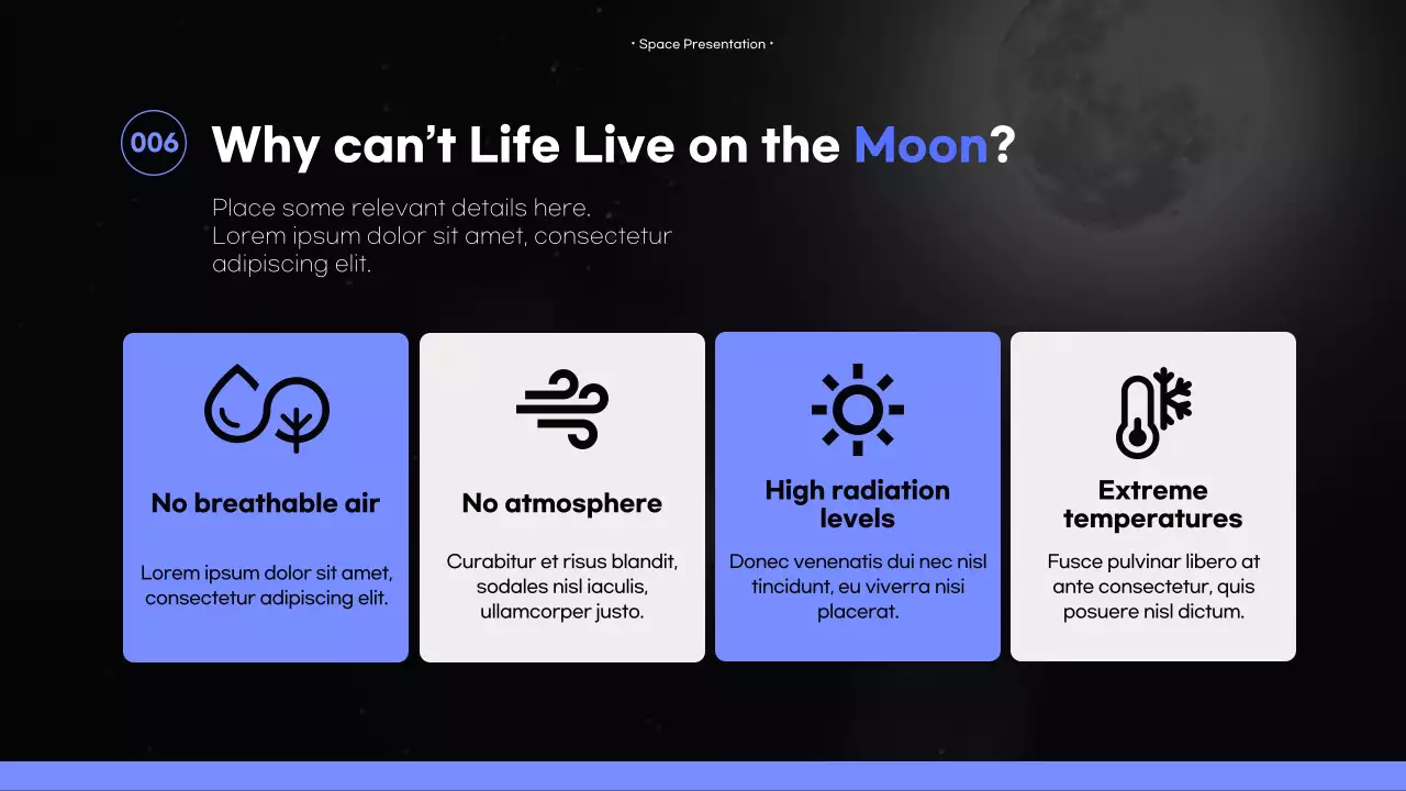 Apresentando um universo emocionalmente limpo em preto e roxo