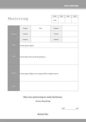 Een neutrale motivering