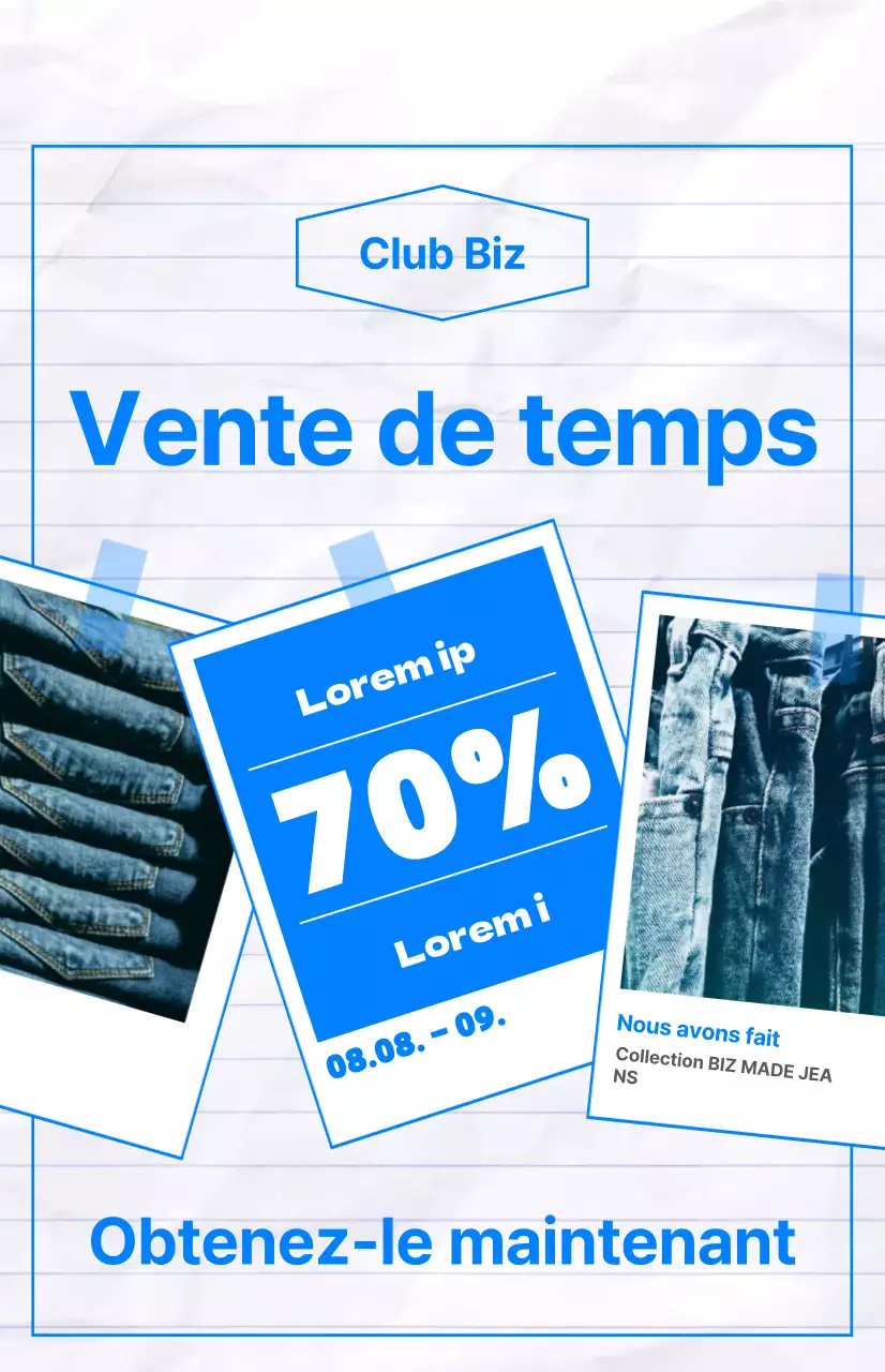 Drapeau promotionnel Time Sale avec une touche de fraîcheur estivale