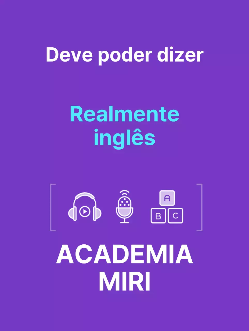 Cartaz escolar simples em roxo e azul