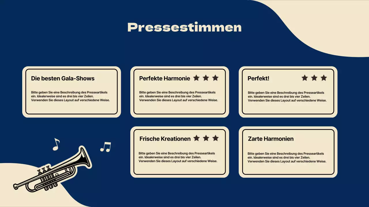 Komponistenmappe für Klavier in Marineblau