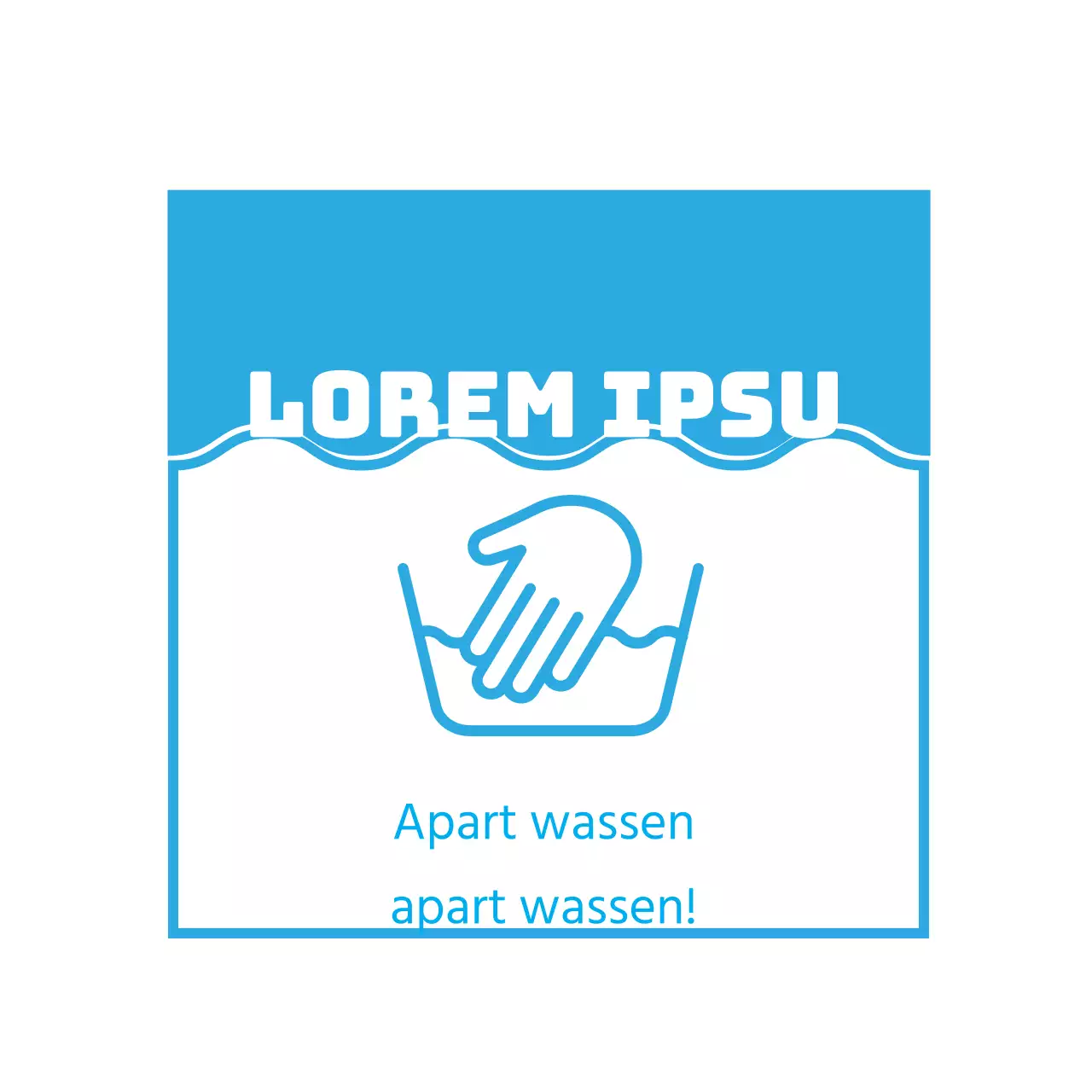 Alleen handwas aanbevolen