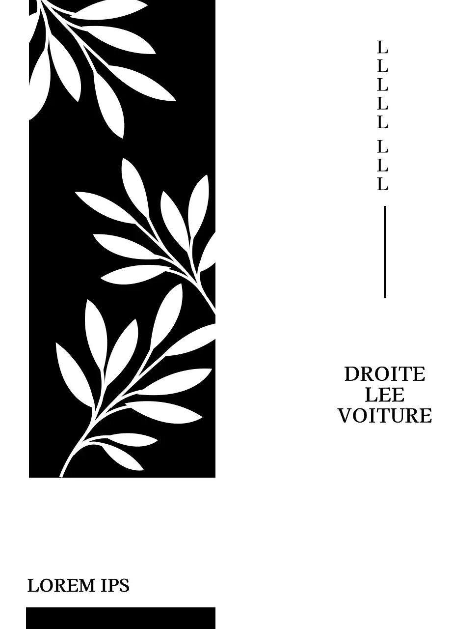 Dessin de thé traditionnel avec des illustrations botaniques simples en noir