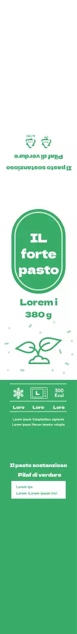 Scatola per il pranzo Green Simple Icon Pilaf
