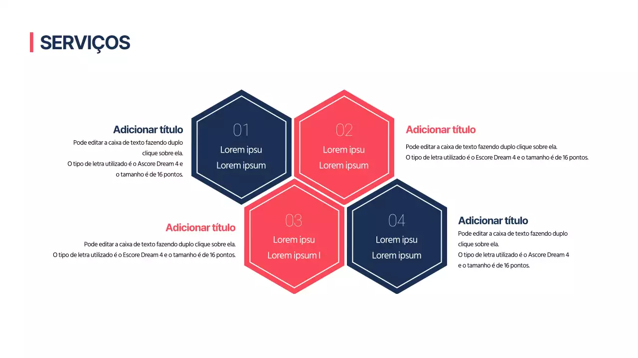 Infografia de design AGENDA com um conceito simples em vermelho e azul-marinho
