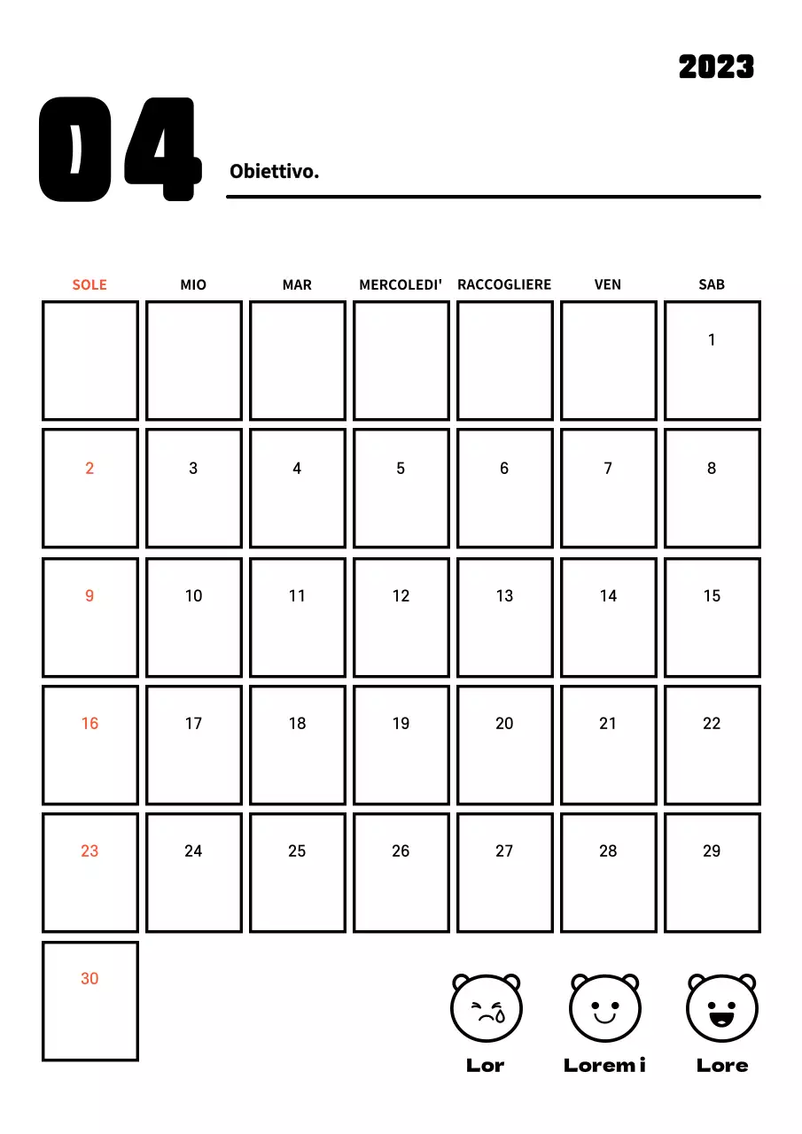 Tracciatore di obiettivi per il nuovo anno dalle linee pulite