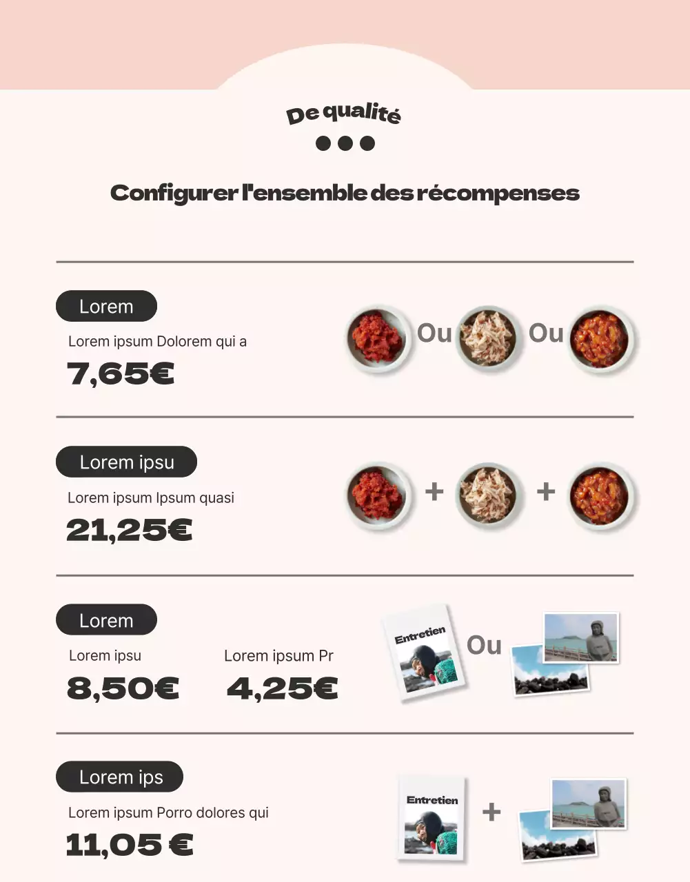 Financement de baguettes gris foncé et orange