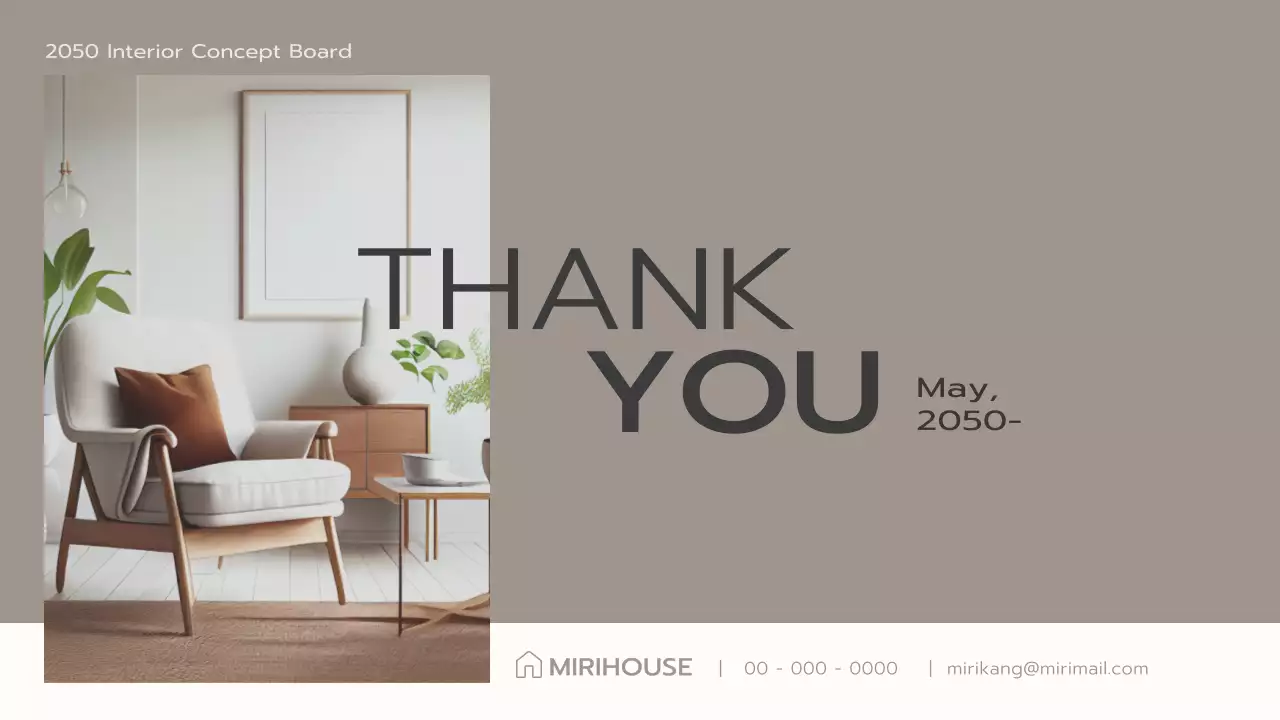 베이지 미니멀리스트 인테리어 디자인 플랜 프레젠테이션