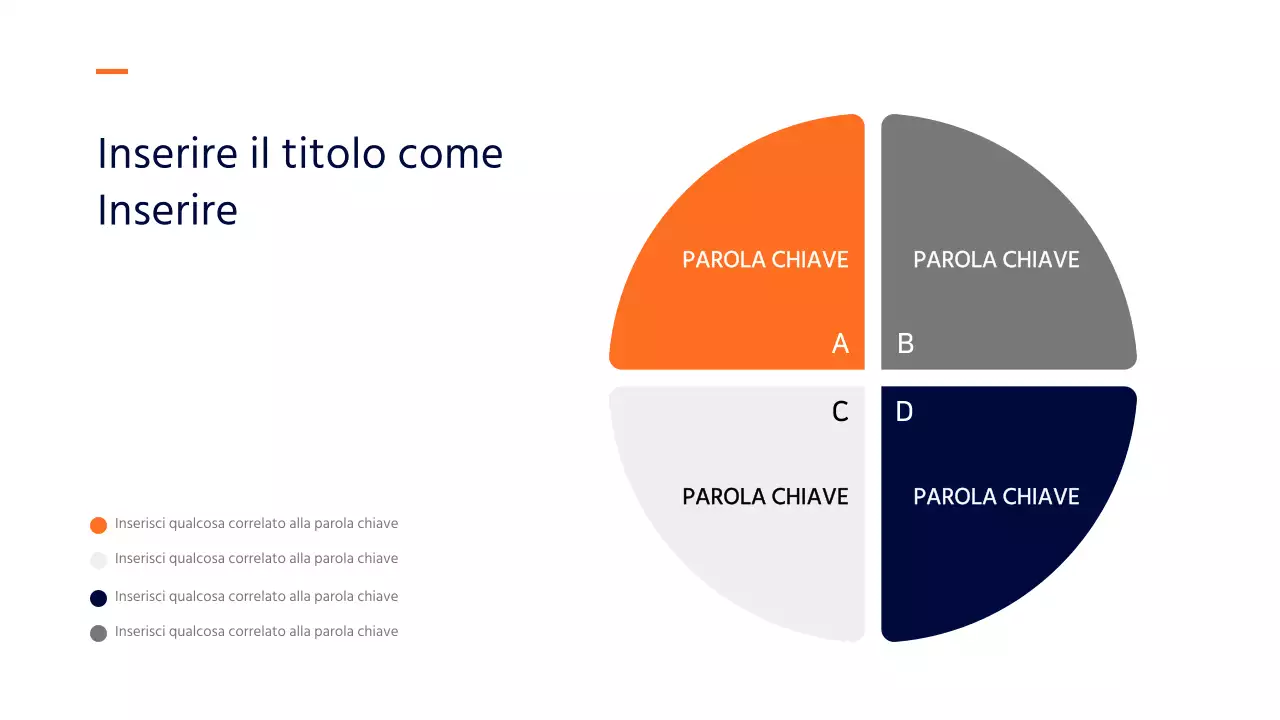 Un'agenda di semplice concezione in arancione e grigio