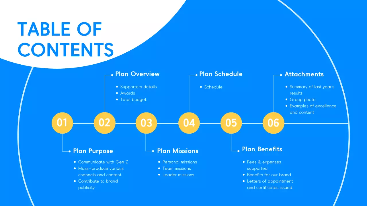 Presentation of the blue and yellow Gen MZ supporters' operational plan to university students.