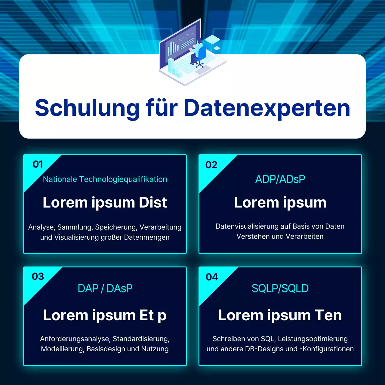 Leitfaden zum Data Industry Act in blauem Farbverlauf