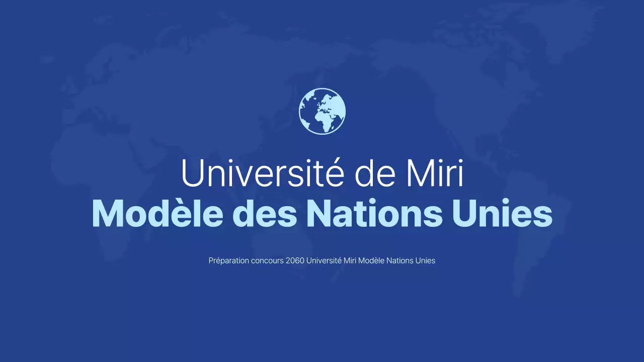 Présentation simple du concours blanc et bleu de l'université