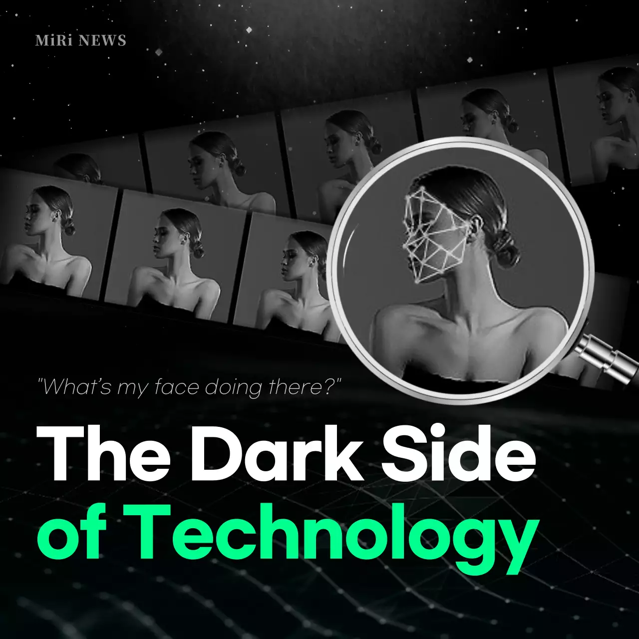 Deep Fake Crime in Black and White CardNews