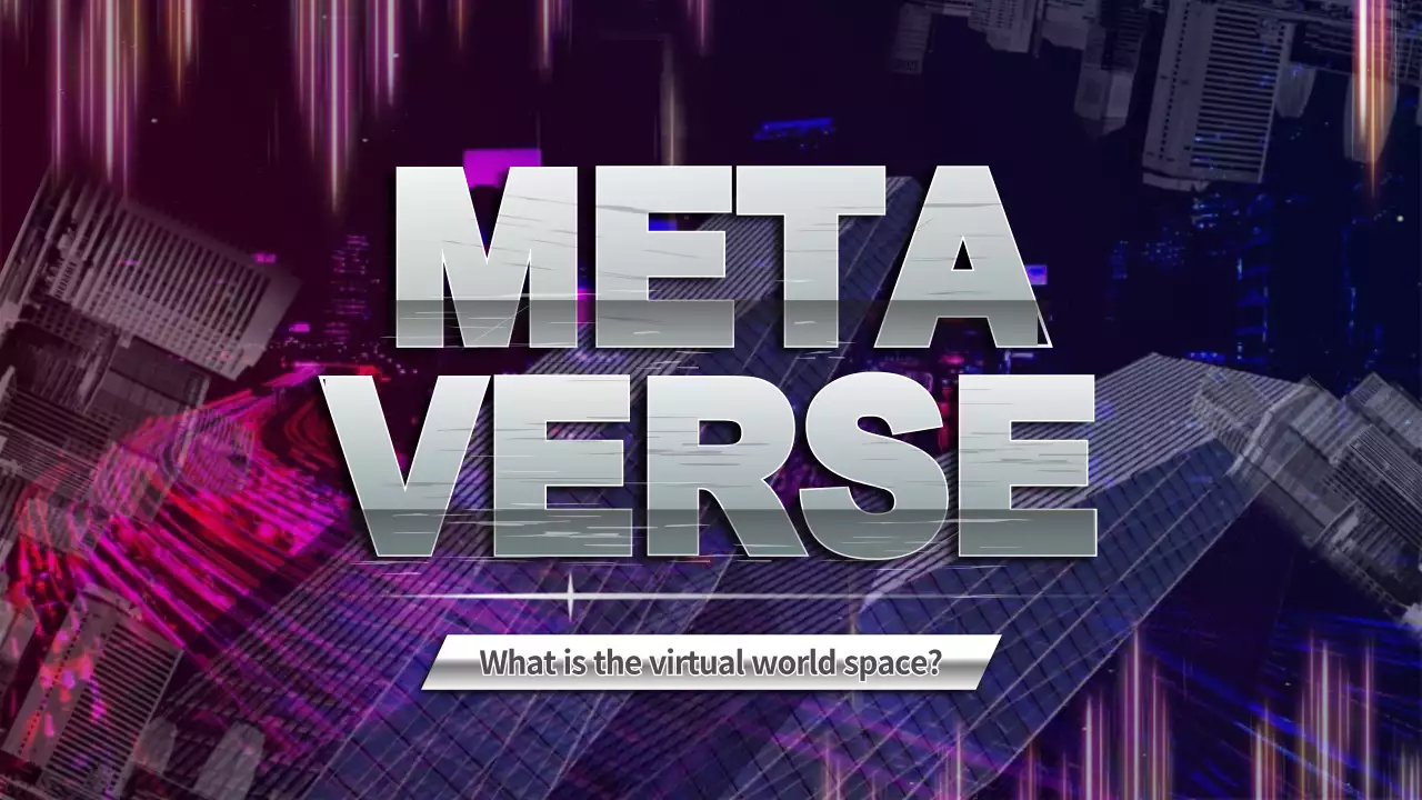 Purple Futuristic Metaverse Promotion YouTube Thumbnail