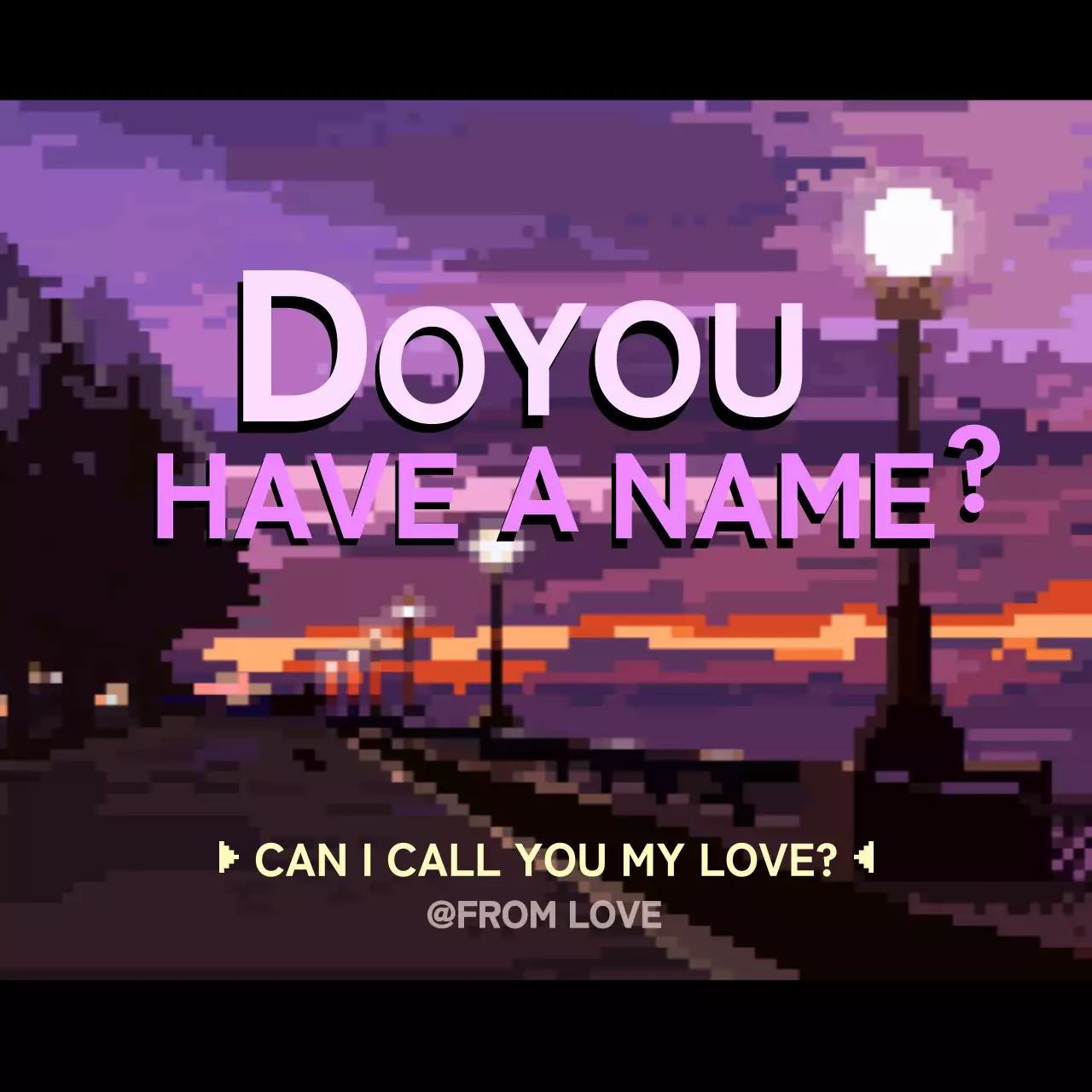 紫 モダン ロマンス ポスター SNS投稿 正方形