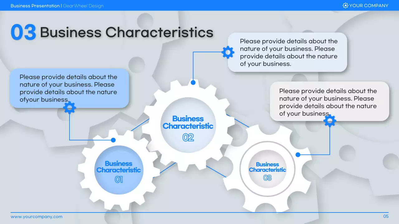 블루 모던 비즈니스 플랜 프레젠테이션