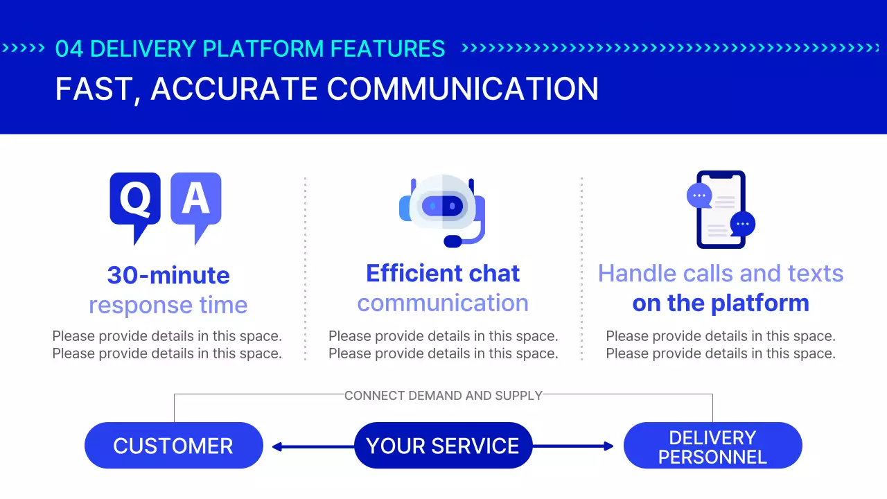 Blue Modern Delivery Promotion Presentation