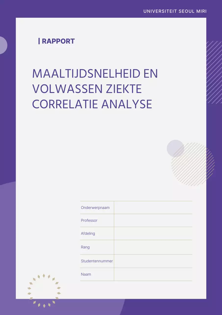Eenvoudige paarse rapportomslag