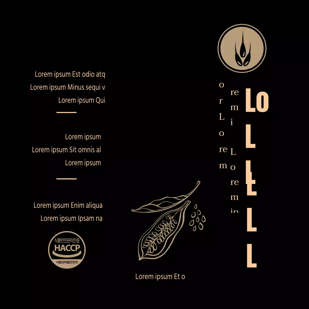 Binnenlandse sesamolie-etiketten