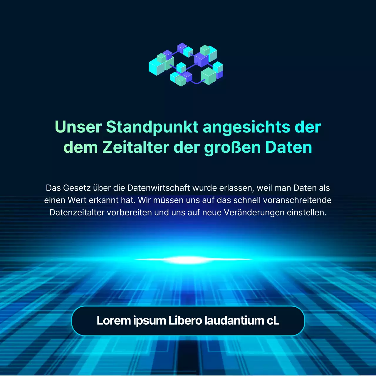 Leitfaden zum Data Industry Act in blauem Farbverlauf