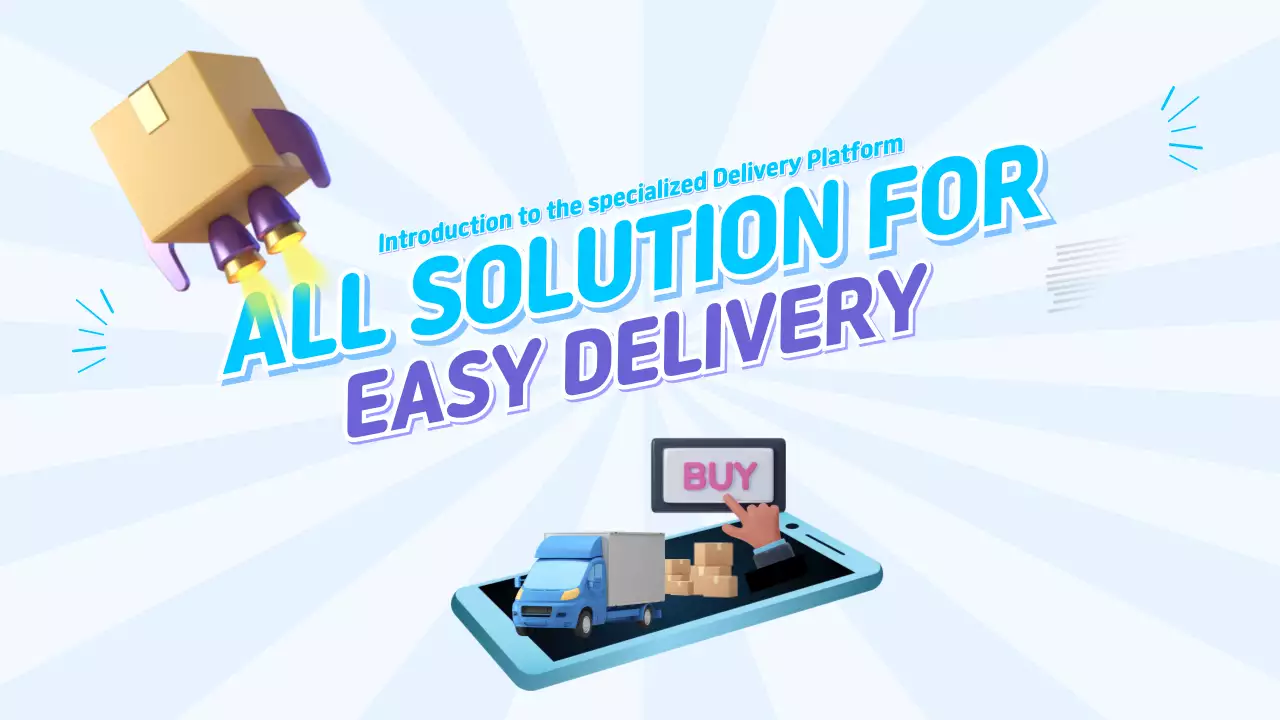 Blue Modern Delivery Promotion Presentation