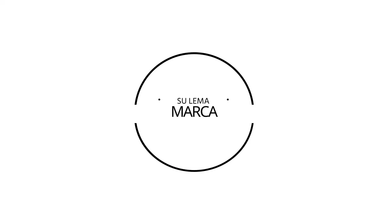 Tarjeta de visita con el símbolo del círculo