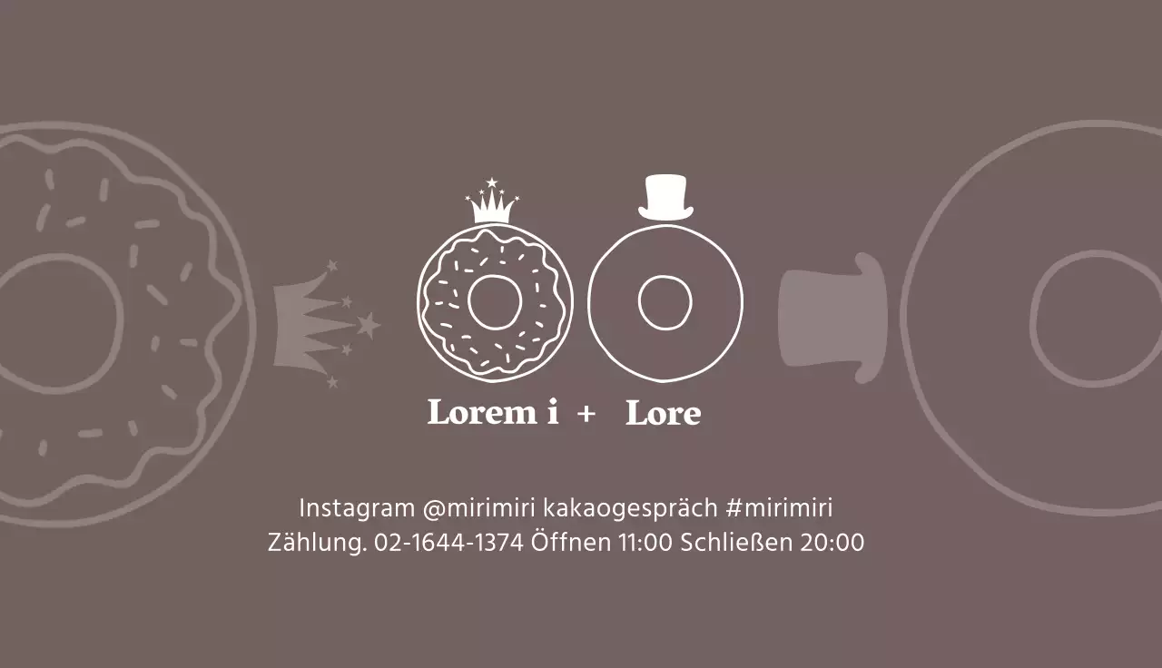 Braun Weiß Illustrierte Bäckerei Coupon