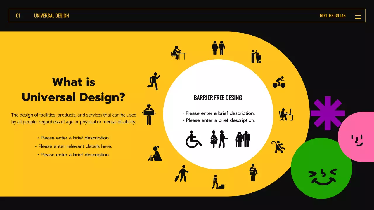 Black Modern Design Announcement Presentation