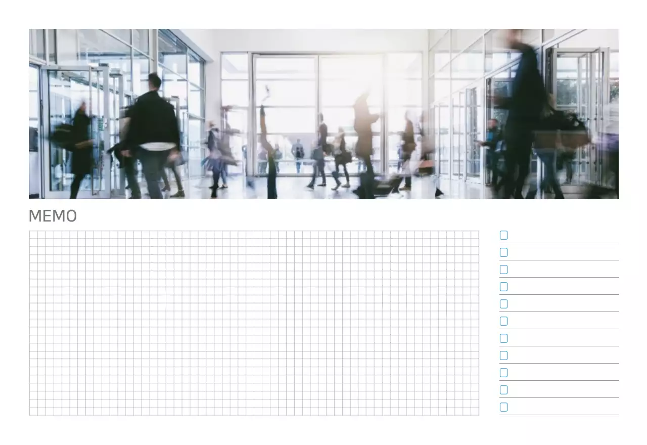 Witte en eenvoudige bureaukalender