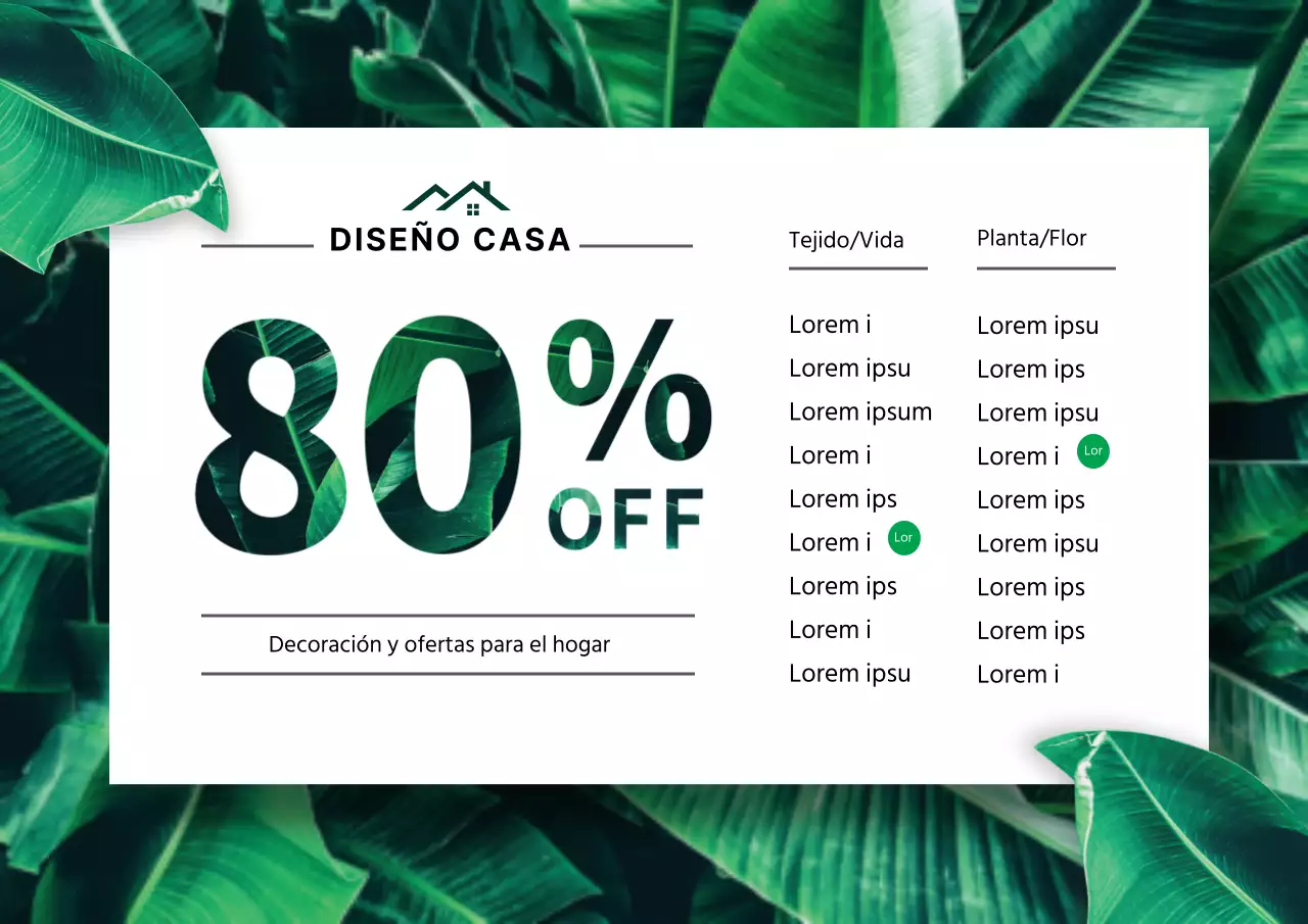 Ofertas en decoración del hogar