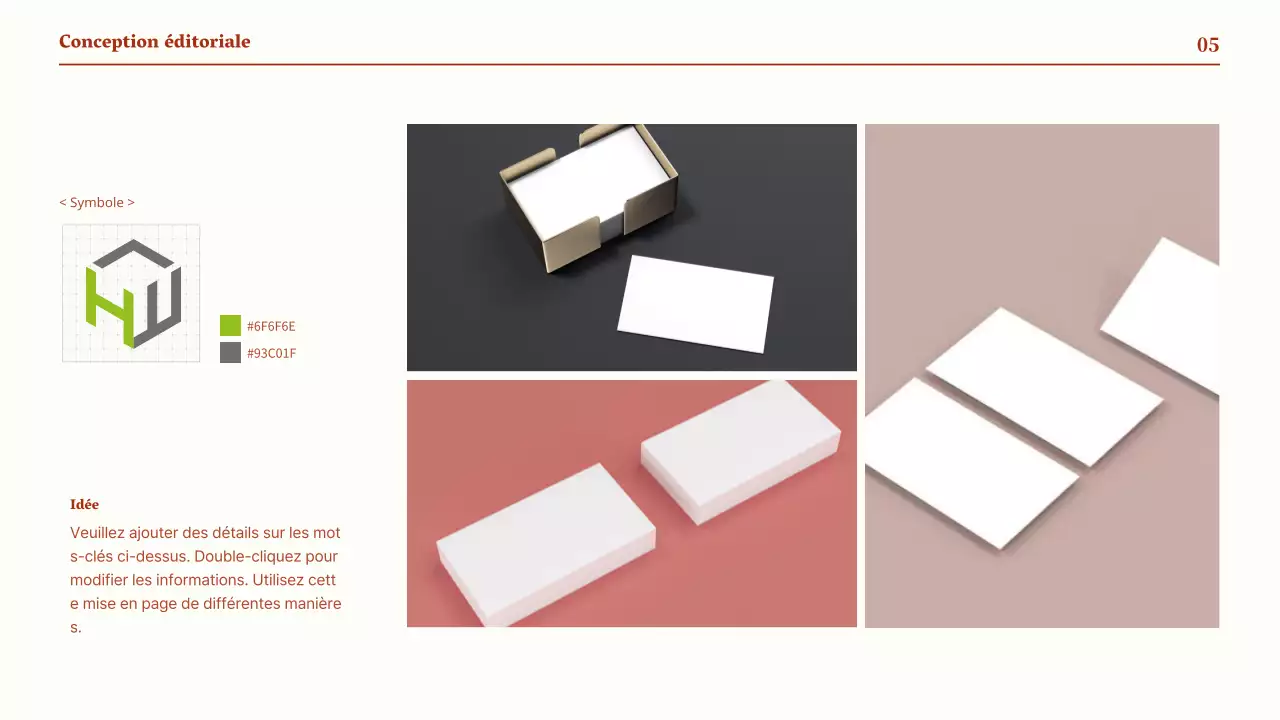 Portefeuille de design à pointe circulaire de couleur rouge