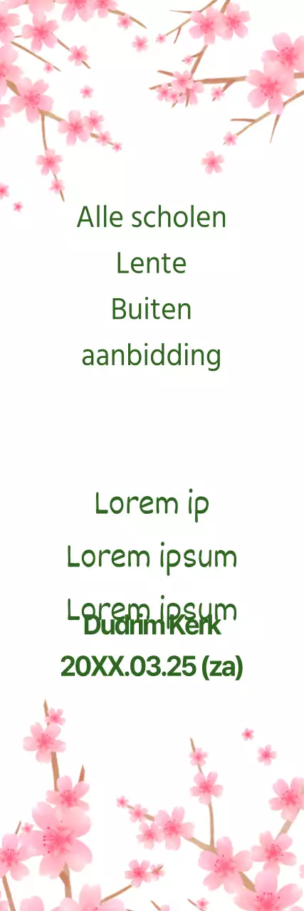 Openlucht aanbidding in de lente