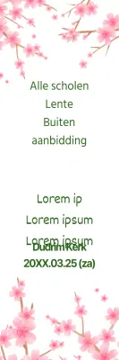 Openlucht aanbidding in de lente