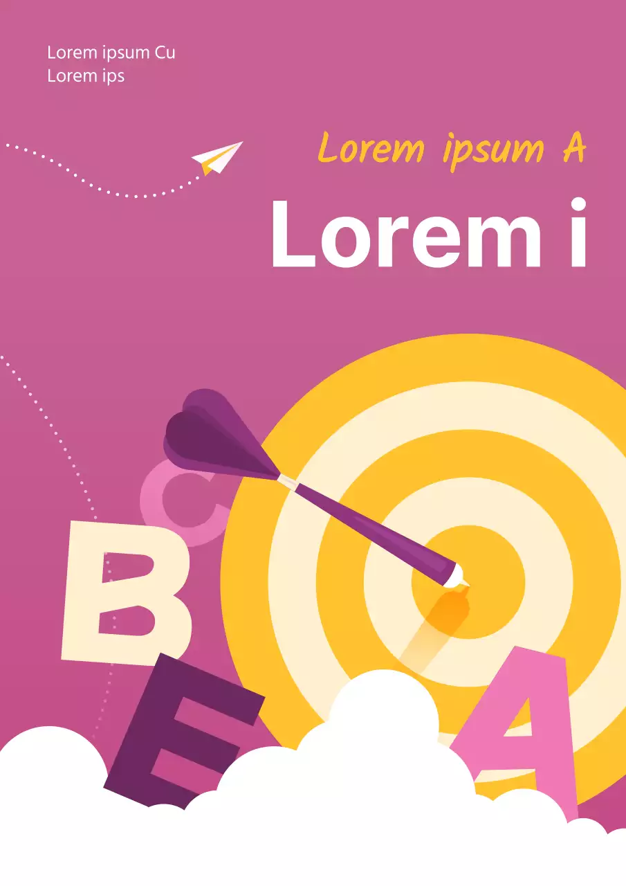 Contenido del libro de preguntas ilustrado, de color amarillo púrpura y limpio