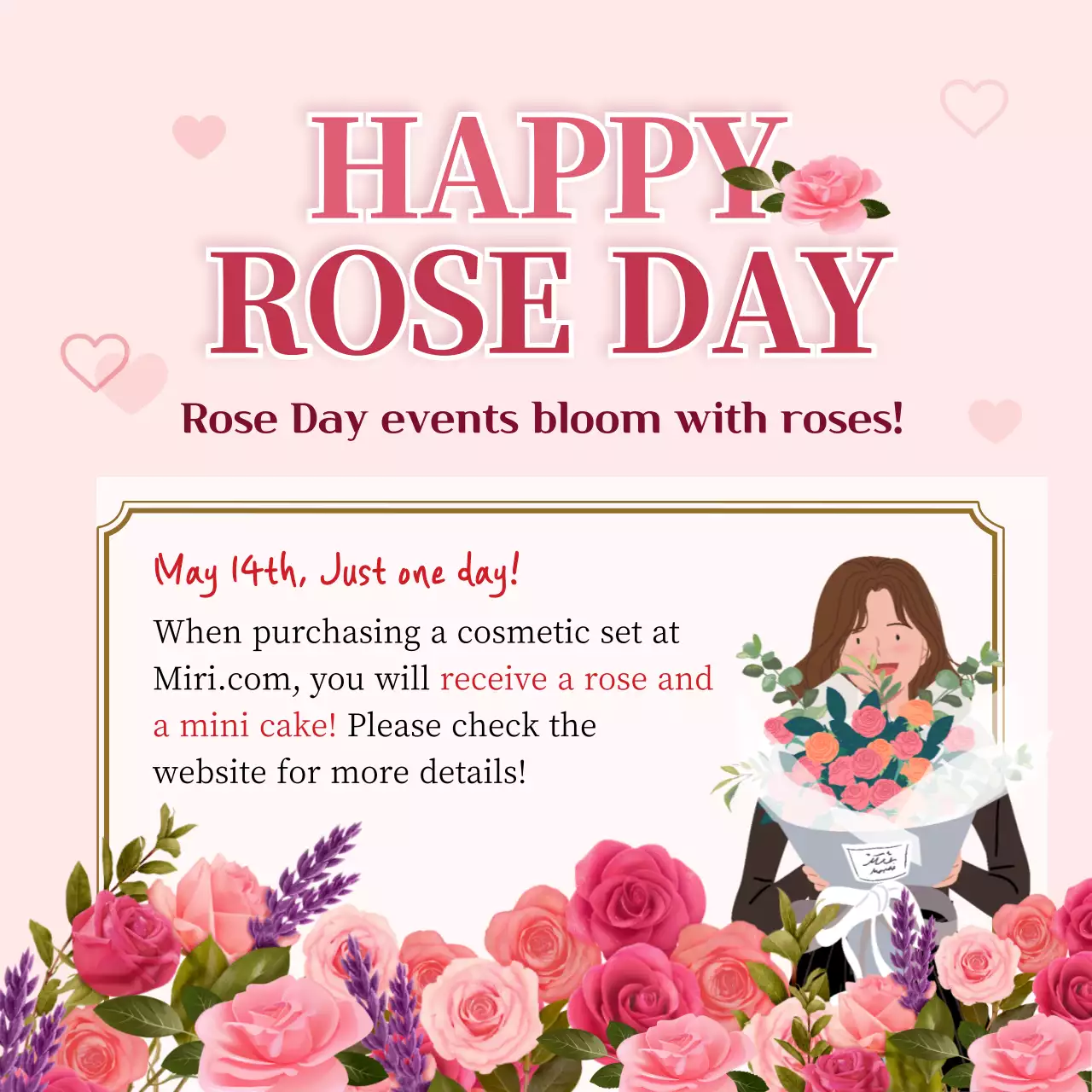 Pink Elegant Event Promotion Social Media Post