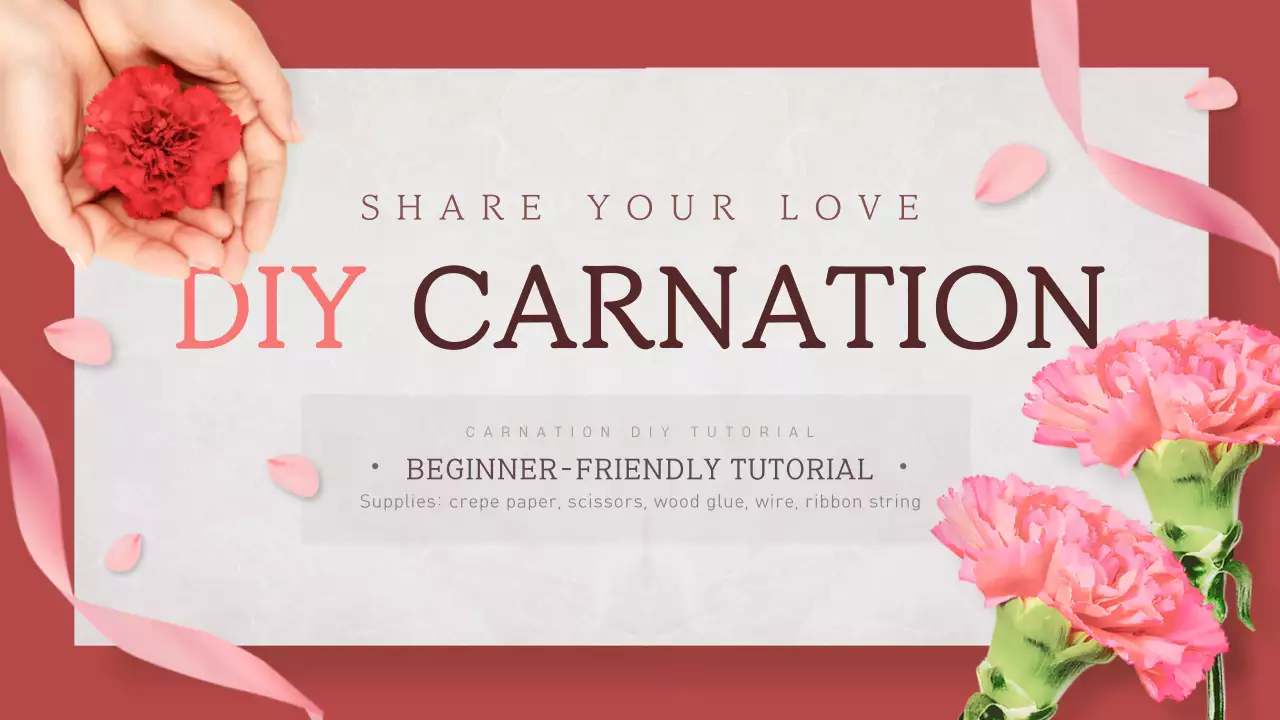 Pink Creative Flower Tutorial YouTube Thumbnail