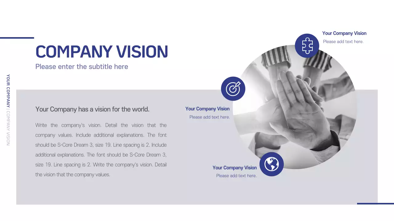 A simple navy and gray company logo