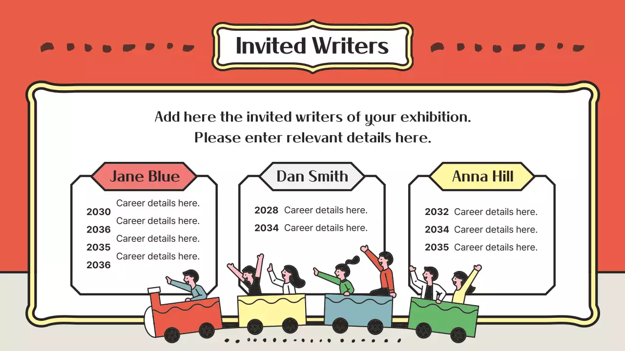 오렌지 레트로 전시 발표 프레젠테이션