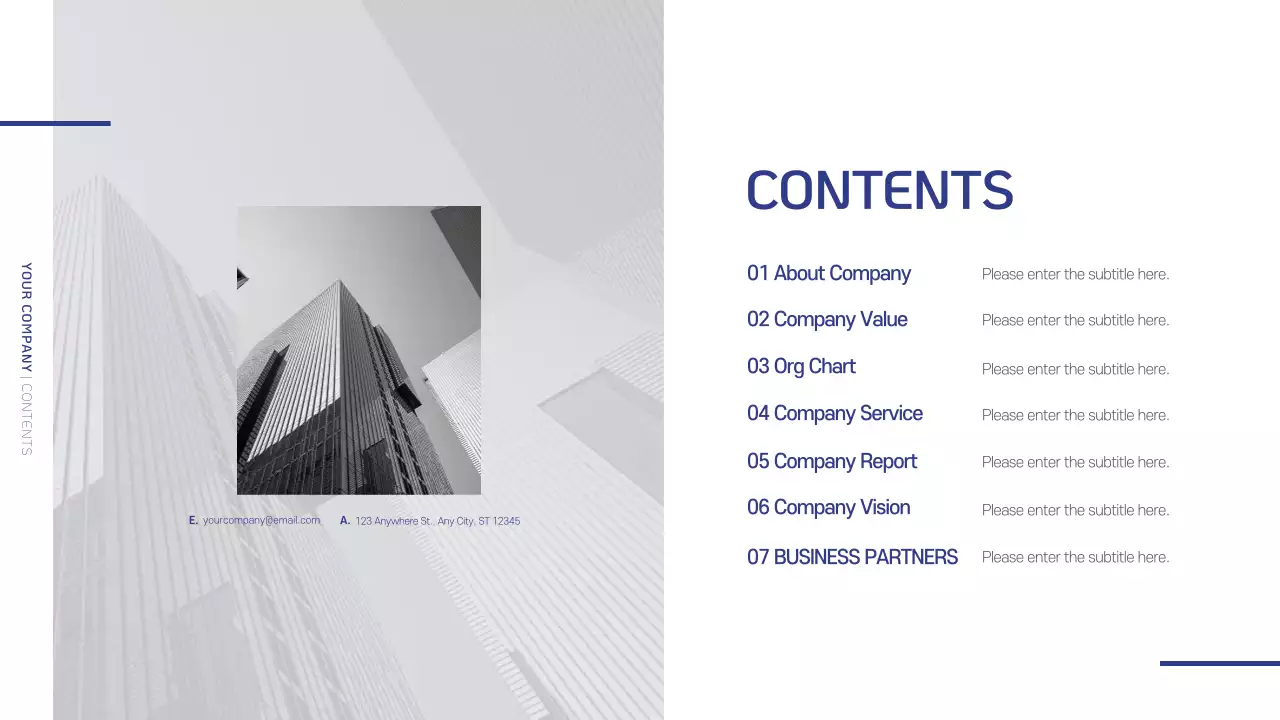 A simple navy and gray company logo