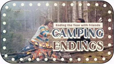 Beige Rustic Camping Announcement YouTube Thumbnail