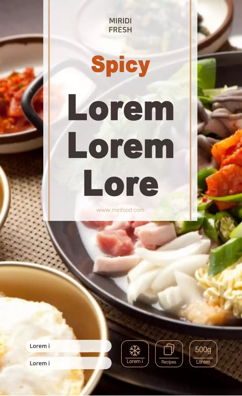 Fotografi makanan stiker perlengkapan makan Korea